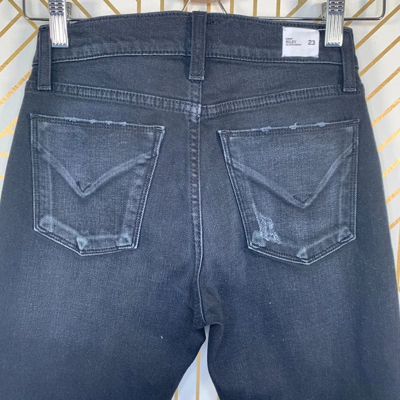 Hudson Riley Crop Relaxed Star Straight Jeans - Picture 9 of 10